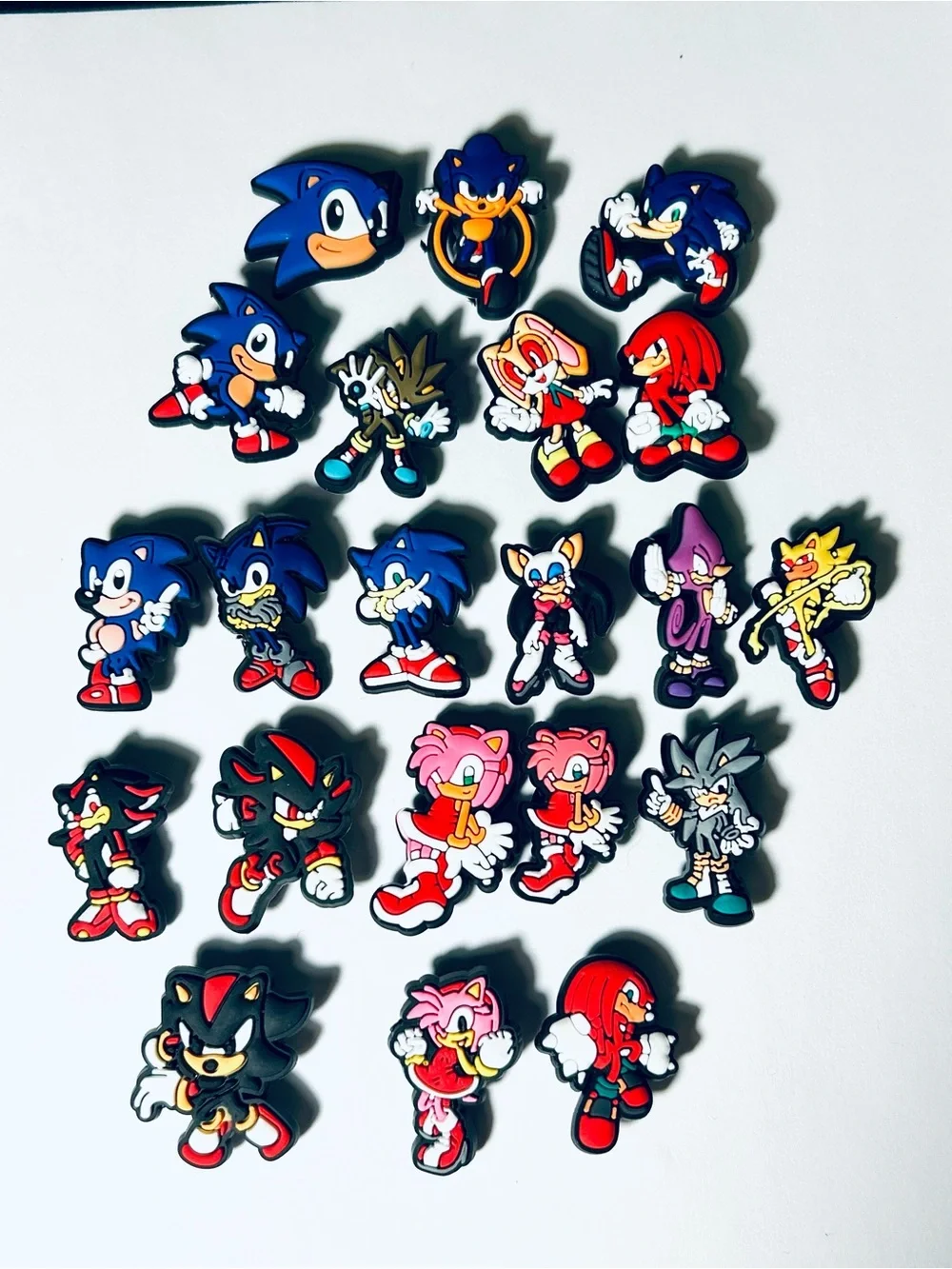 Sonic the Hedgehog Themed Shoe Charms for Crocs Shoes (Set of 21)